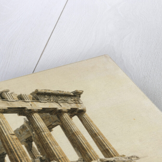 View of the East End of the Parthenon, Athens by Giovanni Battista Lusieri